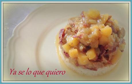 Magro de Cerdo Encebollado con Manzanas.