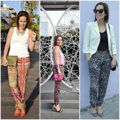 12 looks con pantalones estampados