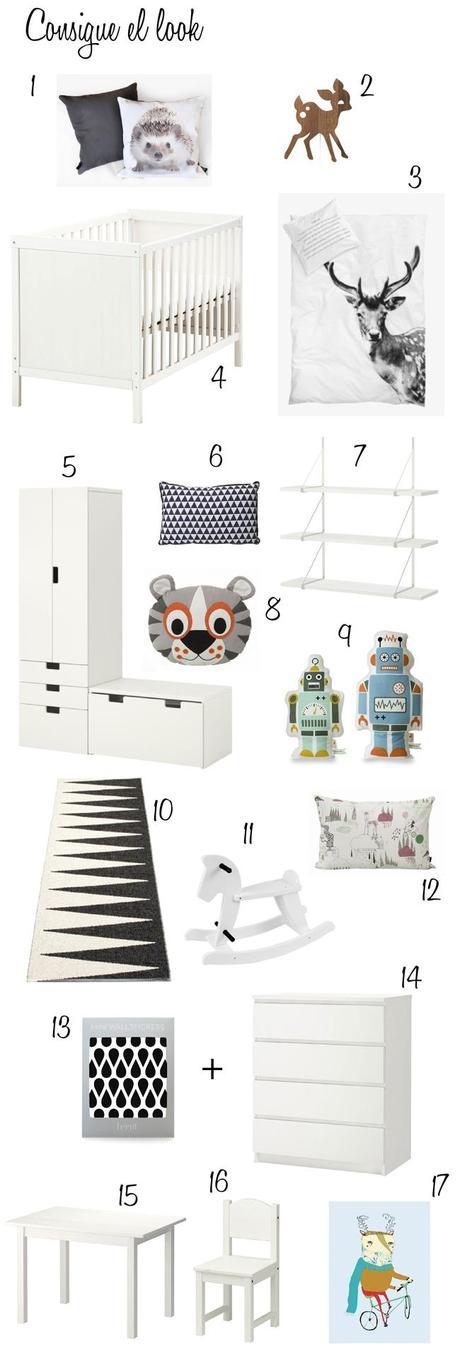 Decoración neutra en dormitorio infantil Basic RGB