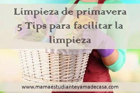 Limpieza de primavera - 5 Tips para facilitar la limpieza
