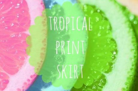 How To Wear It: Tropical print skirt