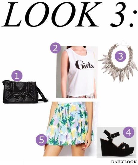 Beautysets - tropicsl print skirt