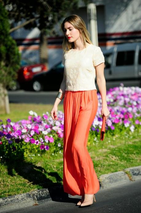 Palazzo pants Look