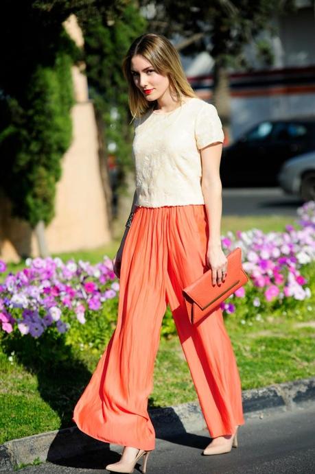 Palazzo pants Look