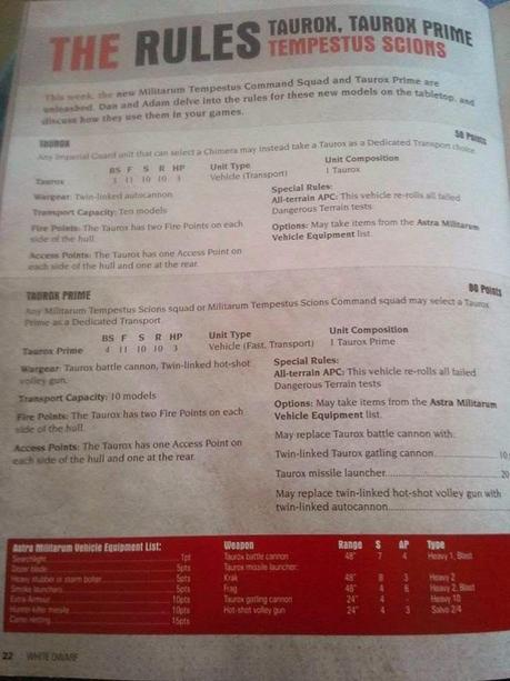 Ultima hora!Portada de la WDW 9 y reglas confirmadas de Taurox y Scions!