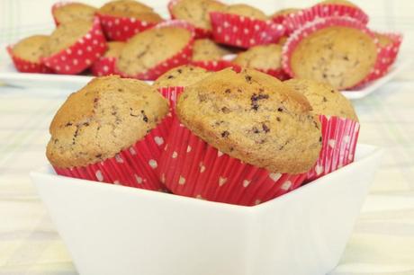 muffins de chocolate