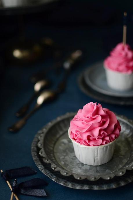 Cupcakes de lima limón y frambuesa