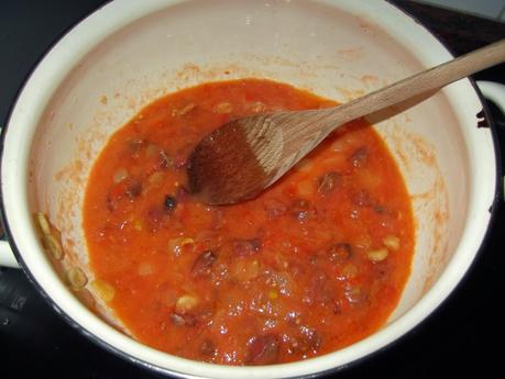 SOPA DE GARBANZOS Y TOMATE