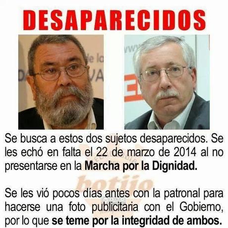 ¿Dónde estaban CCOO y UGT el 22 M?