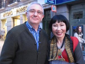 Amy Tan y Guillermo Lorén