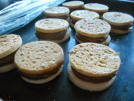 Alfajores blancos de dulce de leche