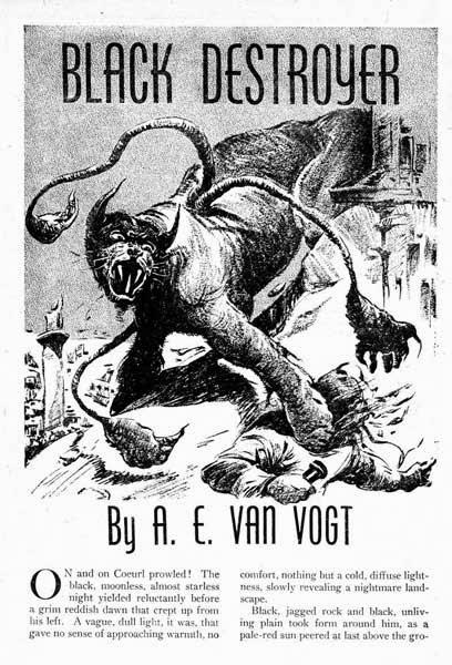 La Bestia Desplazadora-Displacer Beast/Coeurl:Una larga y curiosa historia(1939 hasta hoy)