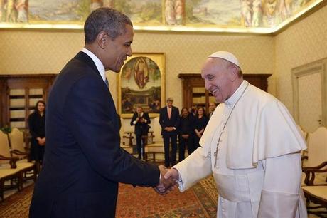 Obama le pide al Papa Francisco que por favor, rece por el  y por su familia