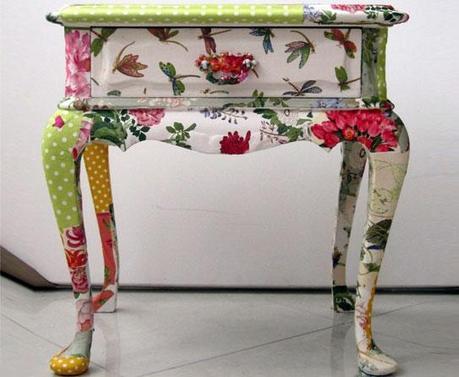 www.yoestolohago.com mueble decorado con decoupage