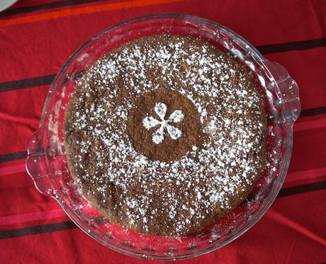 Bizcocho de chocolate y almendras sin glutén