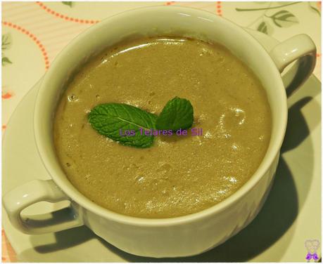 CREMA DE YUCA CON JUDÍAS VERDES Y CEBOLLA