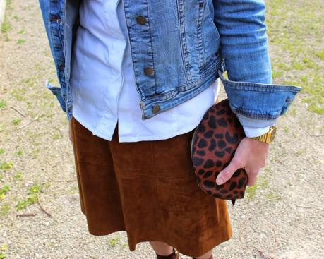 MIS LOOKS - FALDA MIDI DE ANTE