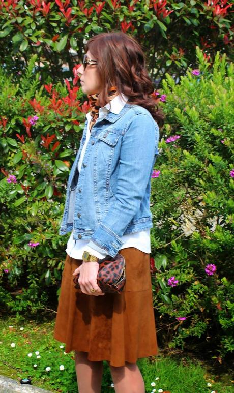 MIS LOOKS - FALDA MIDI DE ANTE