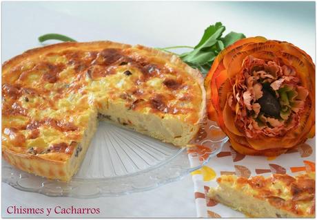 Quiche de Coliflor y Champiñones
