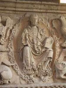 Detalle del espectacular Pantocrátor de Carrión