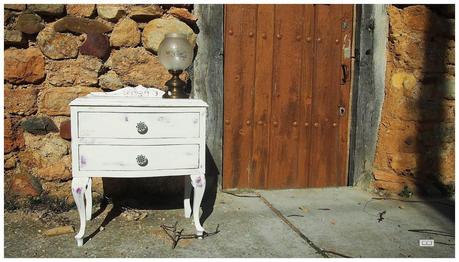 Mesita shabby chic para este antes y después