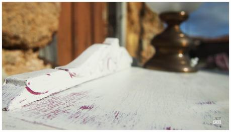 Mesita shabby chic para este antes y después