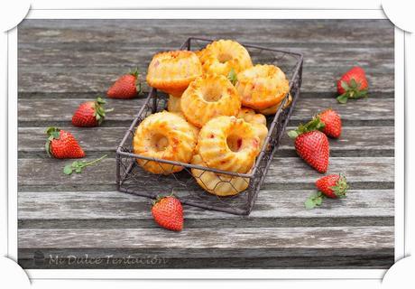Mini Bundt Cakes de Queso, Chocolate Blanco y Fresas - Productos de Repostería Belbake Lidl