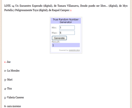 ¡Soy una de las ganadoras del sorteo de El club de las escritoras!