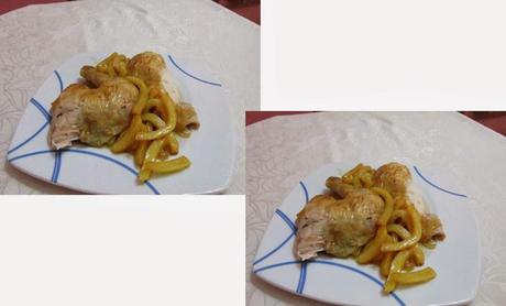 POLLO ASADO AL LIMÓN Y SOPA