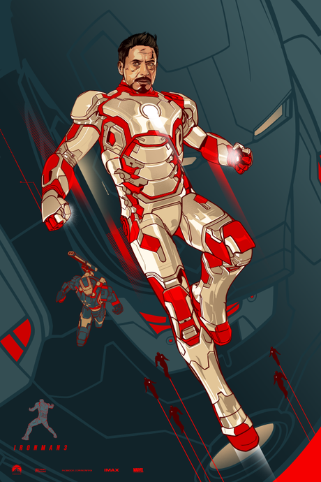 IMPRESIONANTES CARTELES ILUSTRADOS DEL CAPITÁN AMÉRICA, IRON MAN Y THOR