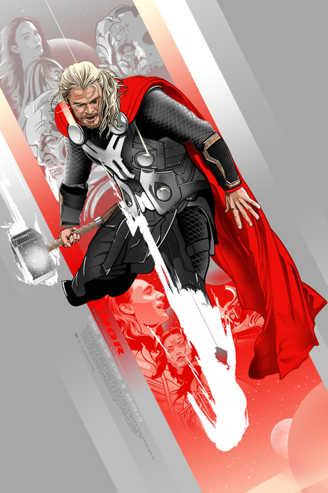 IMPRESIONANTES CARTELES ILUSTRADOS DEL CAPITÁN AMÉRICA, IRON MAN Y THOR