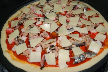 Pizza de Pescado y Marisco