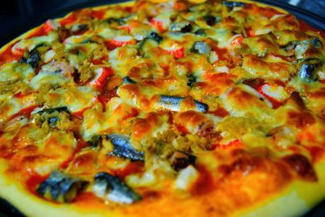 Pizza de Pescado y Marisco