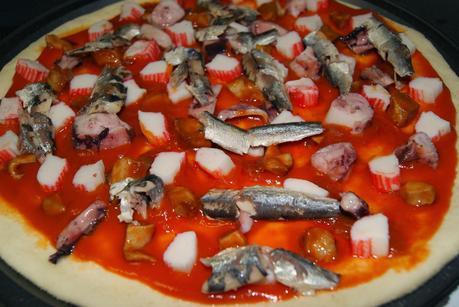 Pizza de Pescado y Marisco