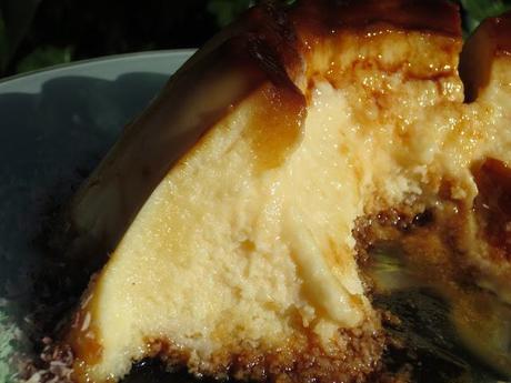 Flan de queso y coco