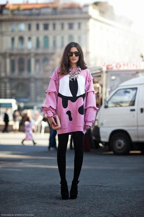 pink street style
