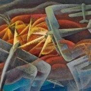 Gerardo Dottori, Batalla aérea sobre el golfo de Nápoles, 1942.