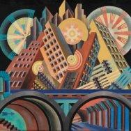 Fortunato Depero, Rascacielos y túneles, 1930.