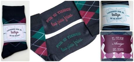 Calcetines testigo de boda