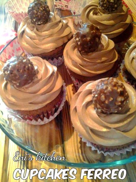 Cupcake ferrero con crema de nutella de merengue suizo!