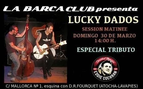 Pinchada de Dj Savoy Truffle en el Tributo de The Lucky Dados a Eddie Cochran.