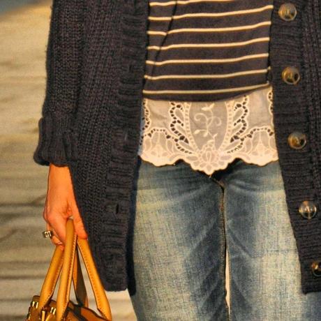 stripes + lace
