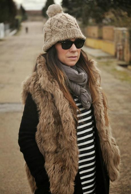 Fur vest.