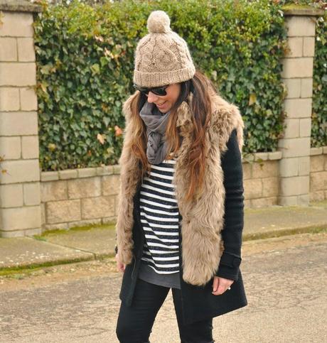Fur vest.