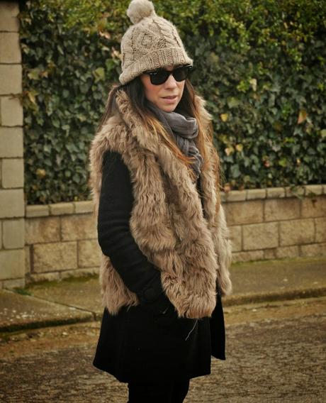 Fur vest.