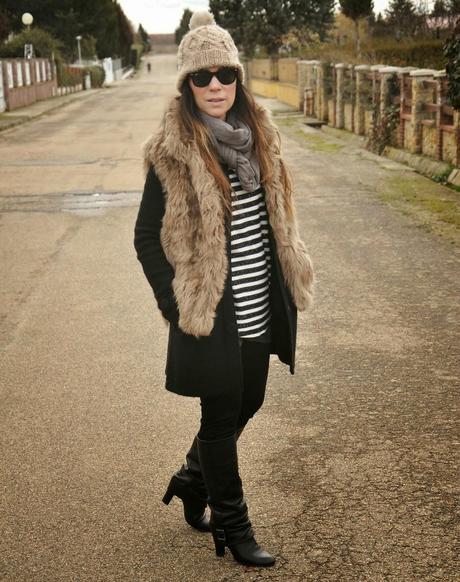 Fur vest.