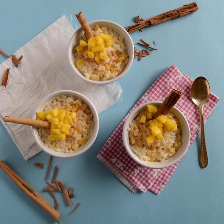 ARROZ CON LECHE Y MANGO