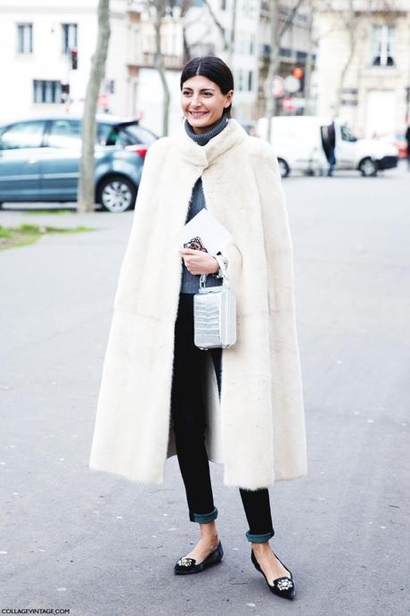 Paris_Fashion_Week_Fall_14-Street_Style-PFW-Giovanna_Battaglia-Fur_Cape-Dior-1