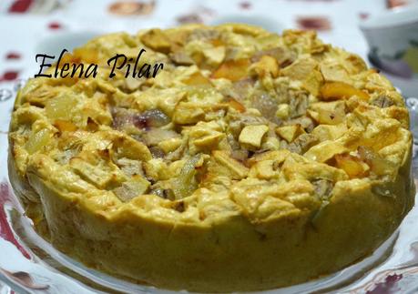 Tarta de frutas de temporada (sin azúcar)