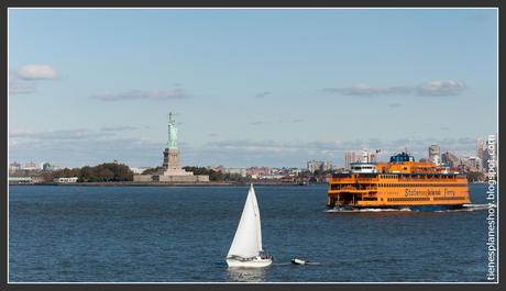 Estatua de la Libertad desde Ferry Staten Island